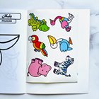 کتاب بچسبان و رنگ کن (حیوانات جنگل)