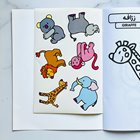 کتاب بچسبان و رنگ کن (حیوانات جنگل)