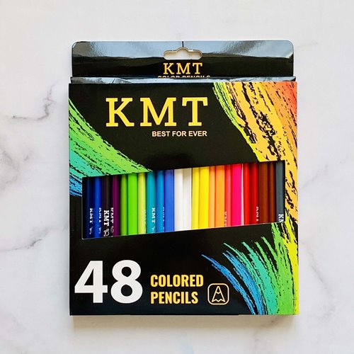 مداد رنگی 48 رنگ آسیب دیده KMT