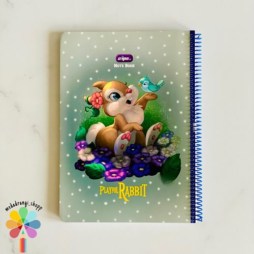 دفتر 80 برگ سیمی کلیپس